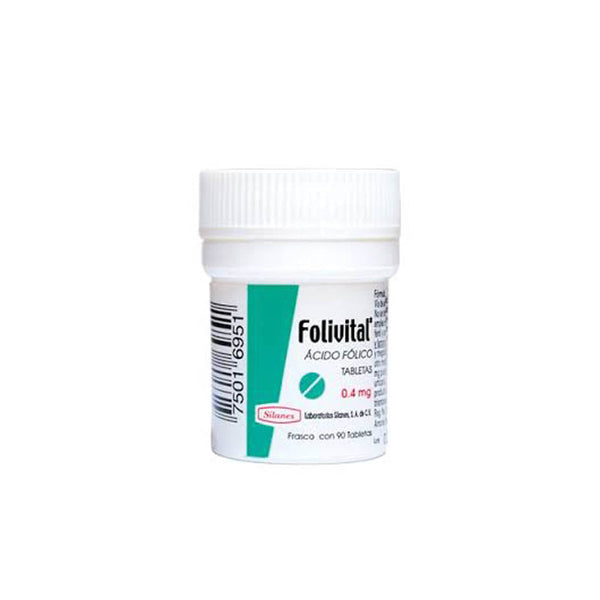 Folivital 90 tabletas 0.4 mg