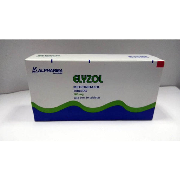 Metronidazol 500 mg. tabletas con 30 (elyzol)