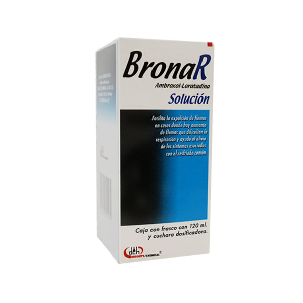Ambroxol-loratadina 600mg/100mg solucion 120ml (bronar)