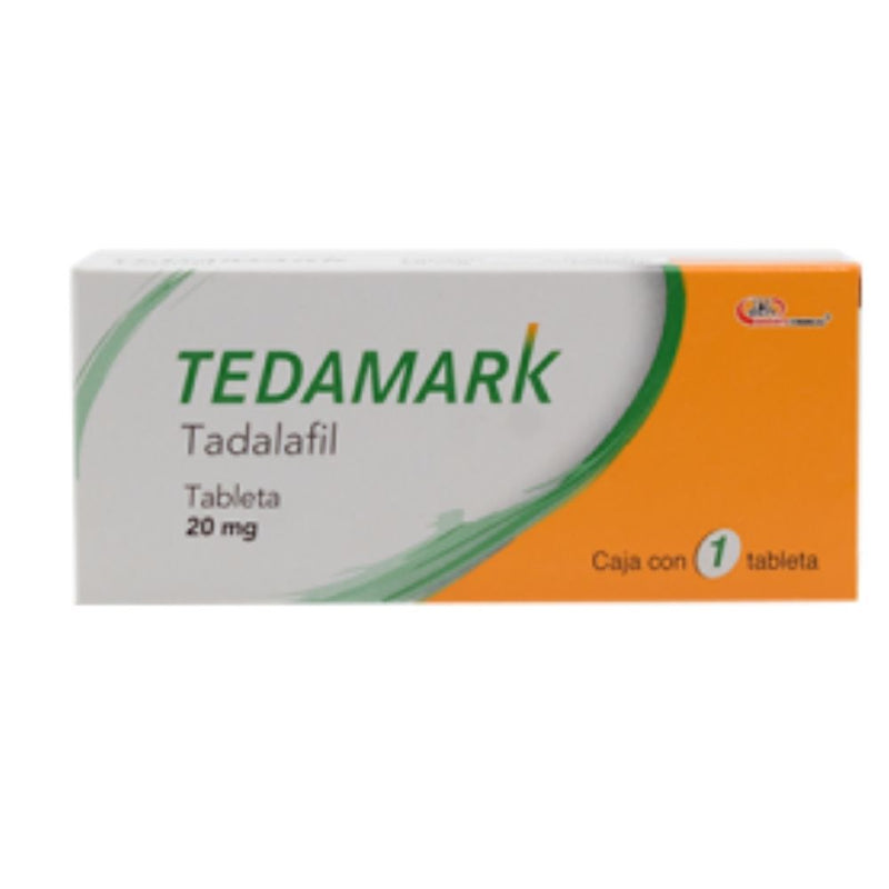 Tadalafil 20 mg tabletas con 1(tedamark)