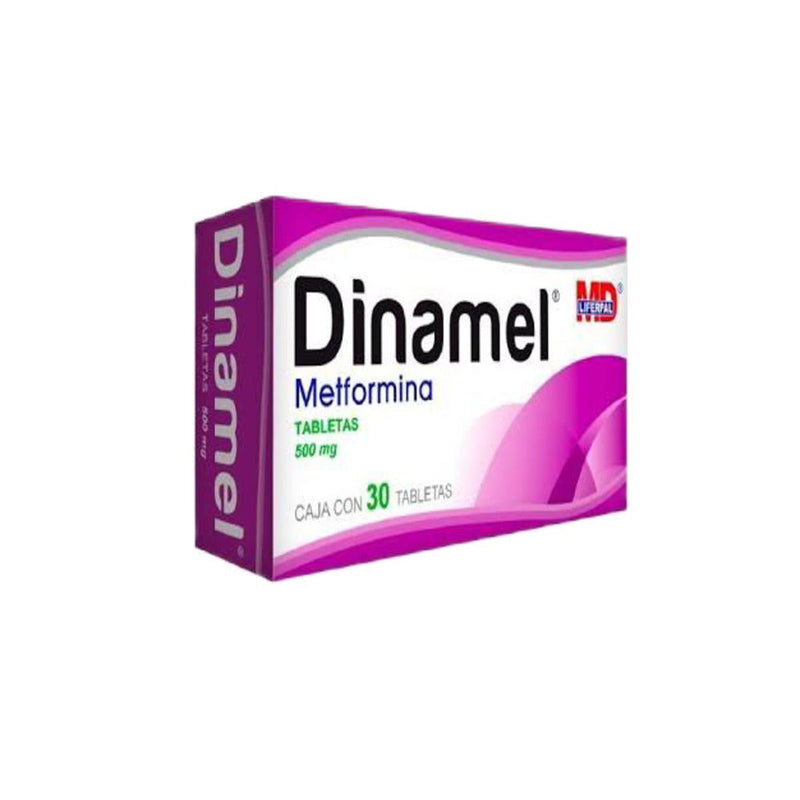 Metformina 500 mg. tabletas con 30 (dinamel)