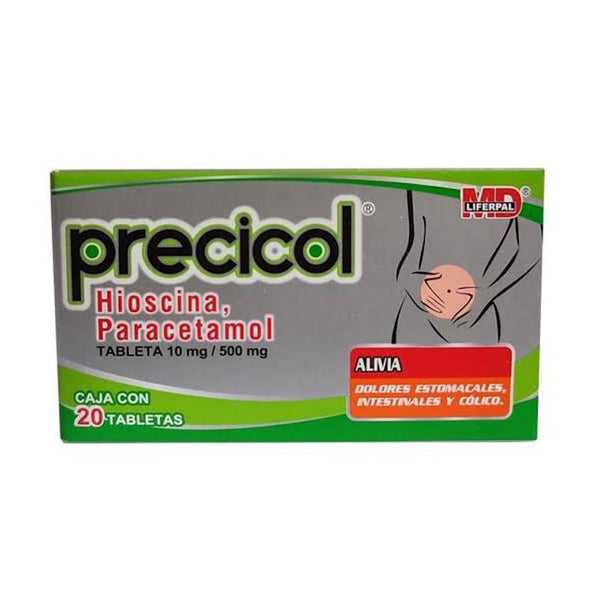 Hisiocina paracetamol 10/500 mg tabletas con 20 (precicol)
