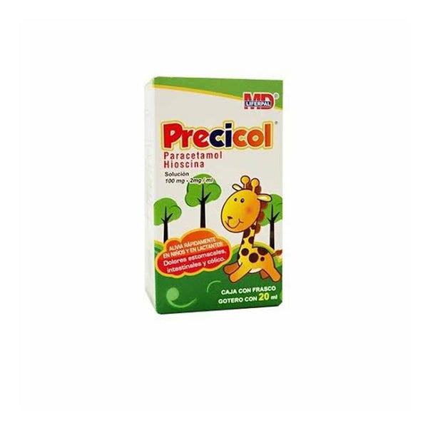 Paracetamol-butilhioscina 2 mg./100 mg./1 ml. solucion gotas 20ml (precicol)