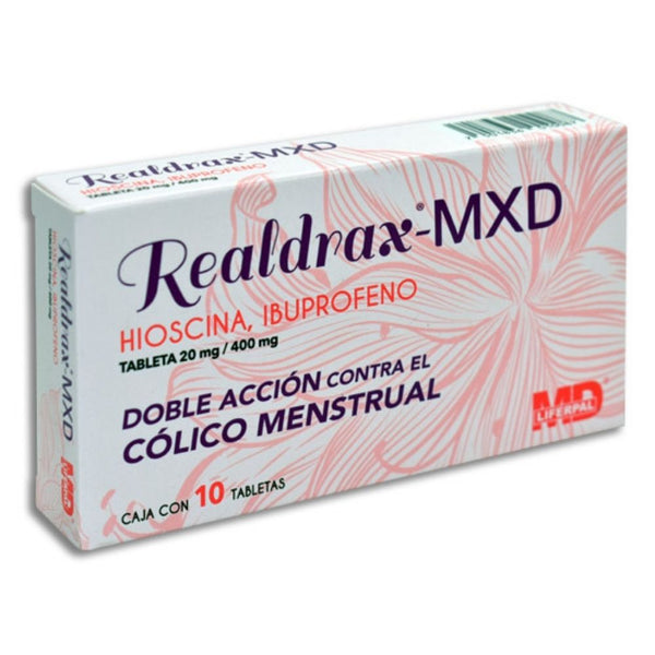 Hioscina - ibuprofeno 20/400 mg tabletas con 10 (realdrax-mxd)
