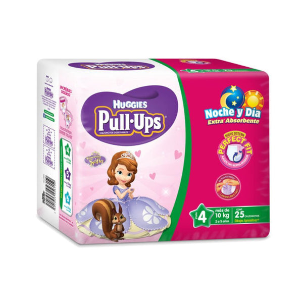 Huggies pull ups calzonsito desechable et4 niã‘a 25