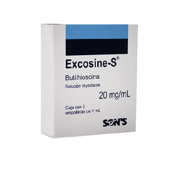 Butilhioscina 20 mg ampolletas con 3 (excosine)