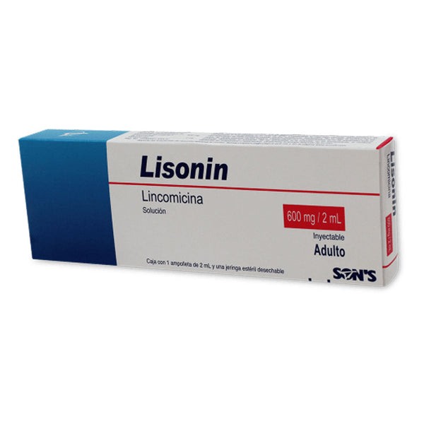 Lincomicina 600 mg ampolletas con 1(lisonin)
