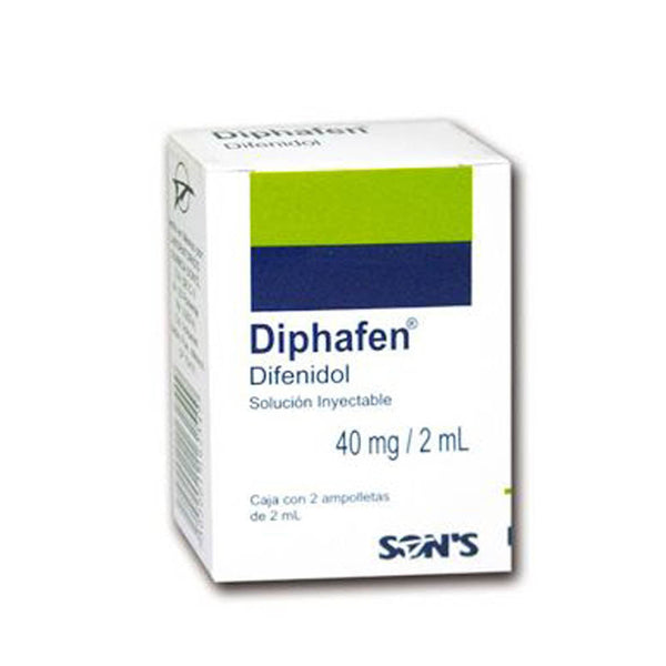 Difenidol 40mg ampolletas con 2 (diphafen)