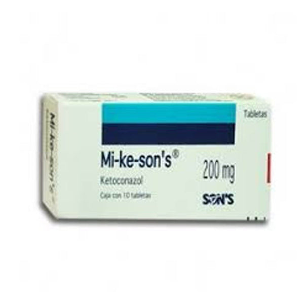 Ketoconazol 200 mg. tabletas con 10 (mi-ke-sons)