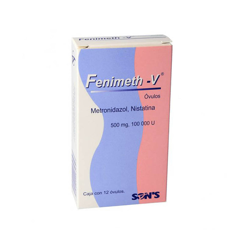 Metronidazol-nistatina 500 mg./100,000 u. ovulos con 12 (fenymenth)
