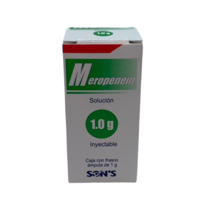 Meropenem solucion inyectables 1ampolletas 1g (sons)