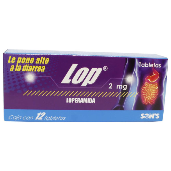 Loperamida 2 mg tabletas con 12 (lop)