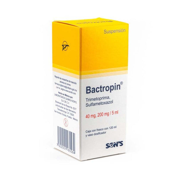 Trimetoprima-sulfametoxazol 40 mg./200 mg./5 ml suspension 120ml (bactropin)