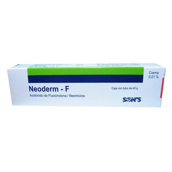 Fluocinolona-neomicina 0.010gr/0.350gr/100gr crema 40gr 0.01% (neoderm f)
