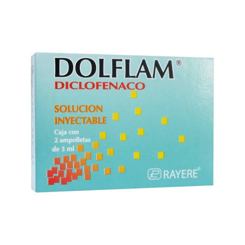 Diclofenaco 75 mg./3 ml. ampolletas con 2 (dolflam)