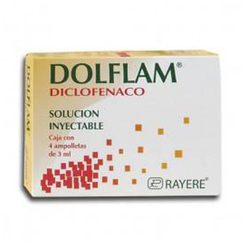 Diclofenaco 75 mg./3 ml. ampolletas con 4 (dolflam)