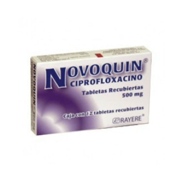 Ciprofloxacino 500 mg. tabletas con 12 (novoquin) *a