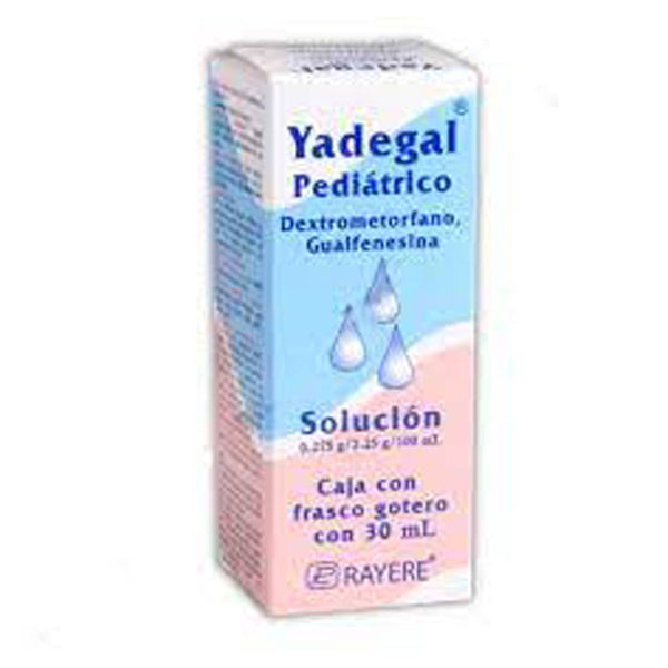 Dextrometorfano-guayacol 2.75 mg./22.50 mg./1 ml. solucion pediatrica gotas 30ml (yadegal)
