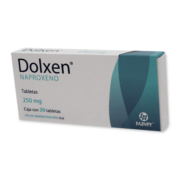 Naproxeno 250 mg. tabletas con 20 (dolxen)