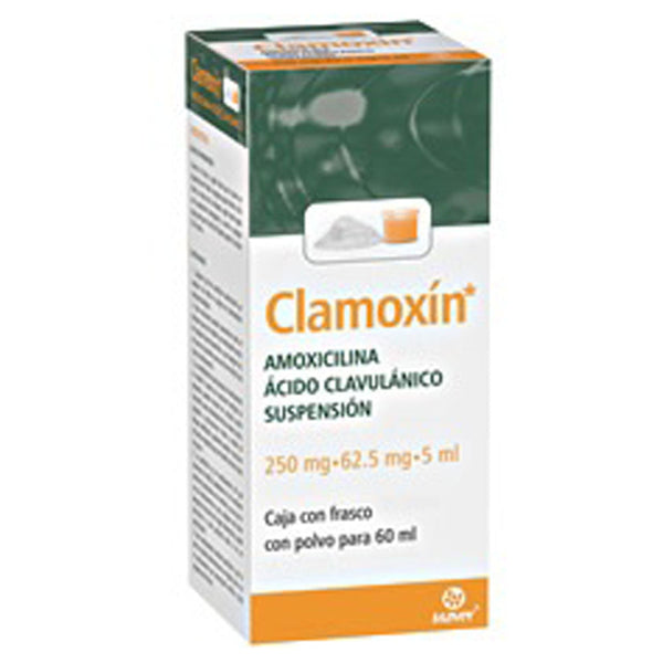Amoxicilina-acido clavulinico 250mg/62.5mg/5ml junior suspension 60ml(a)(clamoxin)