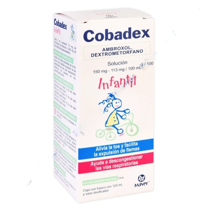 Ambroxol-dextrometorfano 7.5 mg./5.65 mg./5 ml. solucion infantil 120ml (cobadex infantil)