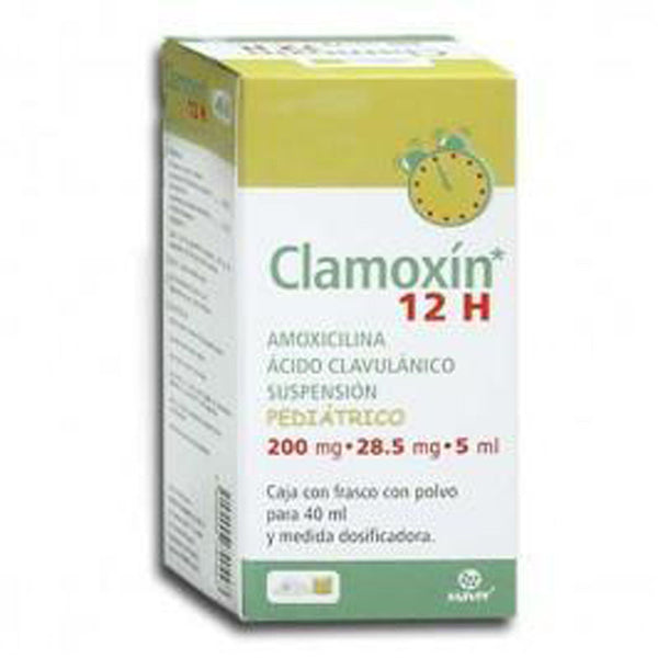 Amoxicilina-acido clavulanico 200 mg./28.5 mg./5 ml. suspension 40ml (clamoxin) *a