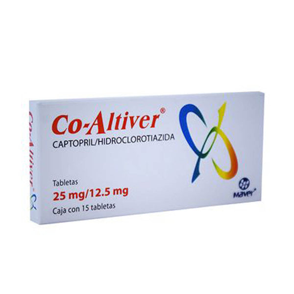 Captopril-hidroclorotiazida 25 mg./12.5 mg. tabletas con 15 (co-altiver)