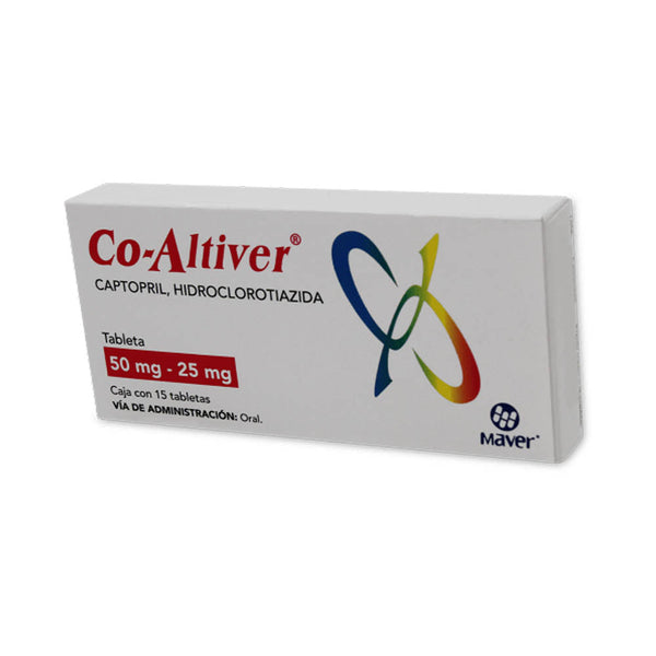 Captopril-hidroclorotiazida 50 mg./25 mg. tabletas con 15 (co-altiver)