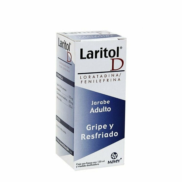 Loratadina-fenilefrina 5 mg./10 mg./5 ml. jarabe adulto 120ml (laritol d)