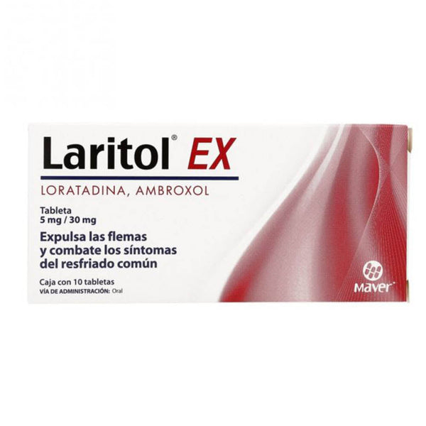 Ambroxol-loratadina 5 mg./30 mg. tabletas con 10 (laritol ex)
