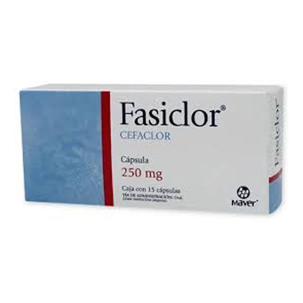 Cefaclor 250mg capsulas con 15 (fasiclor)