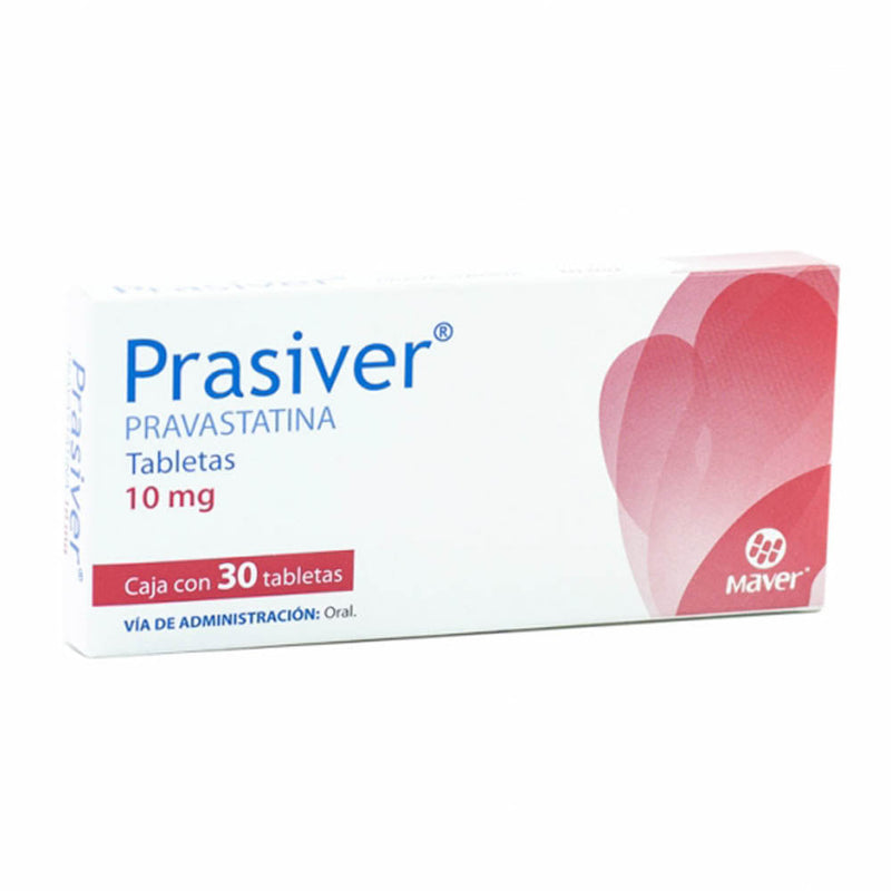 Pravastatina 10 mg. tabletas con 30 (prasiver)