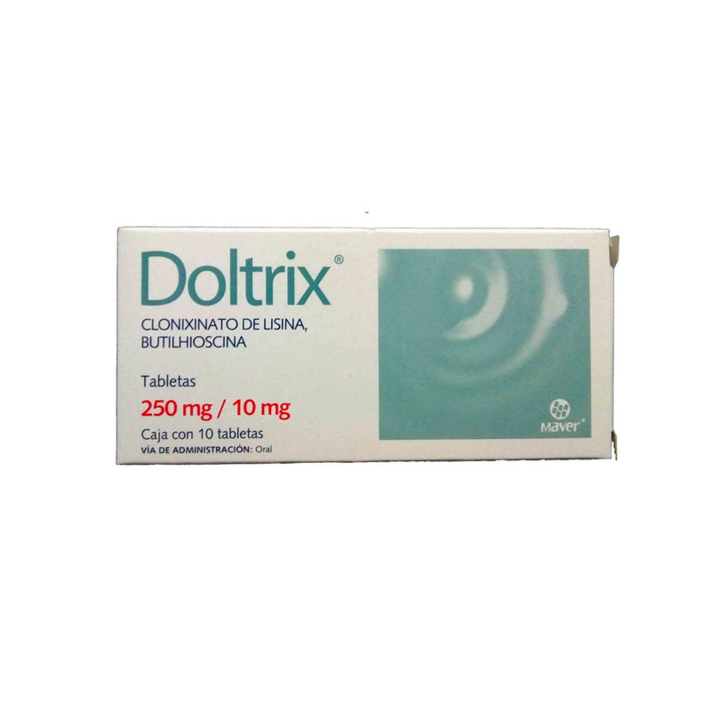 Clonixinato lisina-butilhiosina 250 mg/10 mg tabletas con 10 (doltrix)