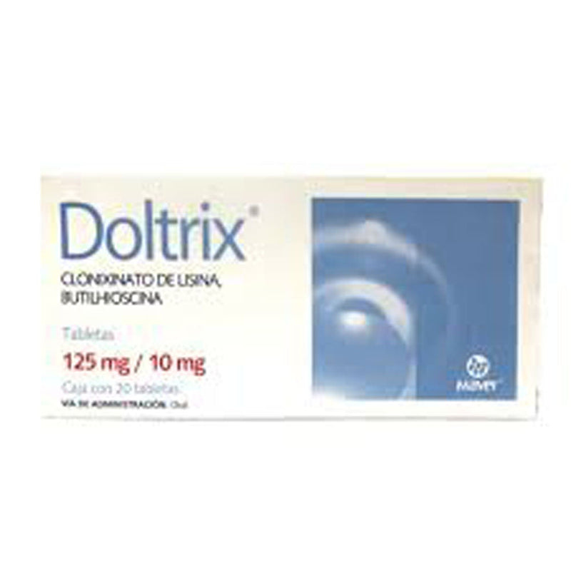 Clonixinato de lisina-butilhioscina 125 mg./10 mg. tabletas con 20 (doltrix)
