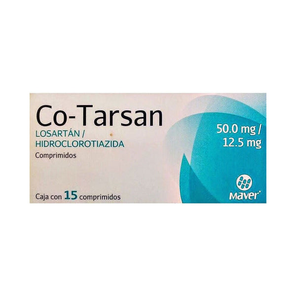 Losartan-hidroclorotiazida 50/12.5mg cpr con 15 (co-tarsan )