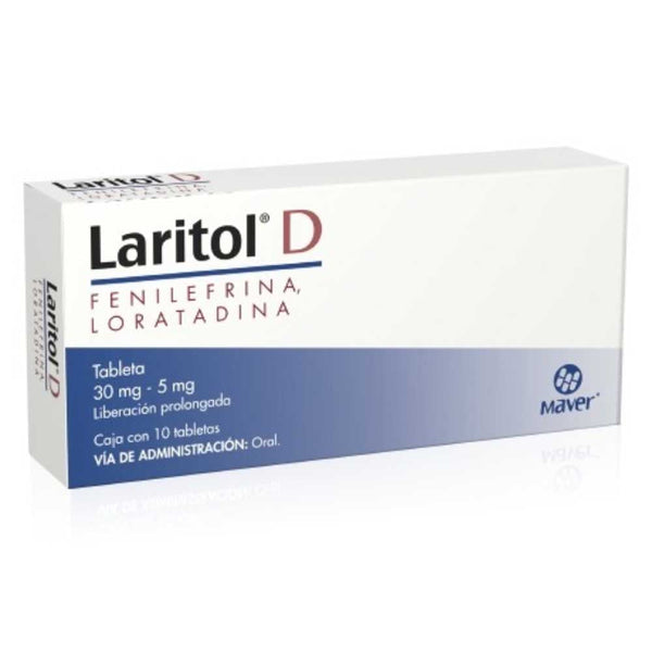 Loratadina-fenilefrina 5 mg./30 mg. grageas con 10 (laritol d)