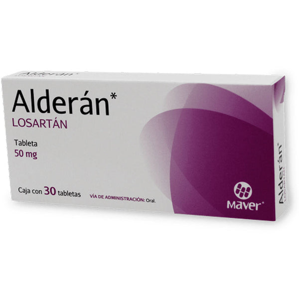 Losartan 50 mg. tabletas con 30 (alderan)