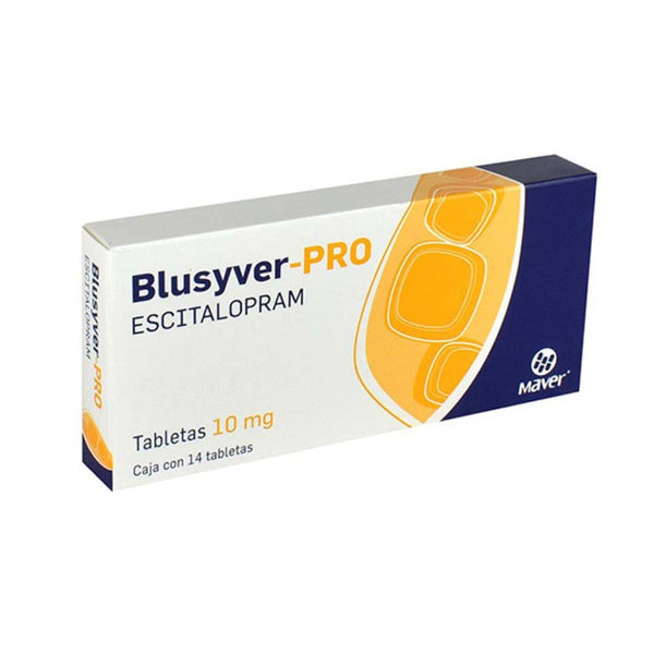 Escitalopram 10 mg. tabletas con 14 (blusyver pro)