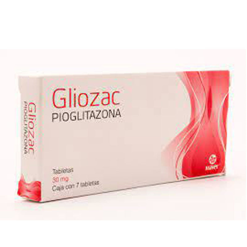 Pioglitazona 30 mg. tabletas con 7 (gliozac)