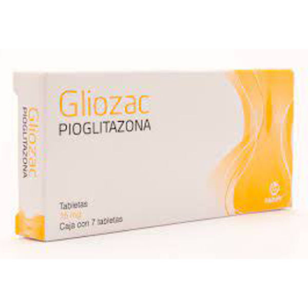 Pioglitazona 15 mg tabletas con 7 (gliozac)