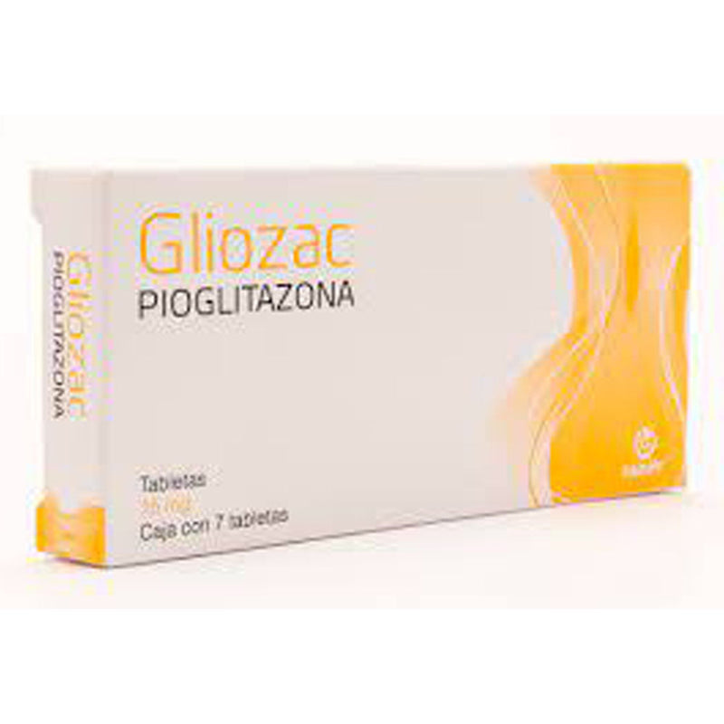 Pioglitazona 15 mg tabletas con 7 (gliozac)