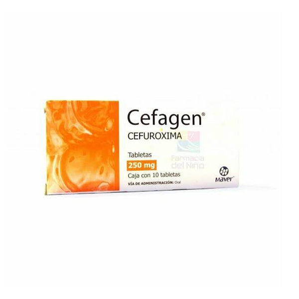 Cefuroxima 250 mg. tabletas con 10 (cefagen)