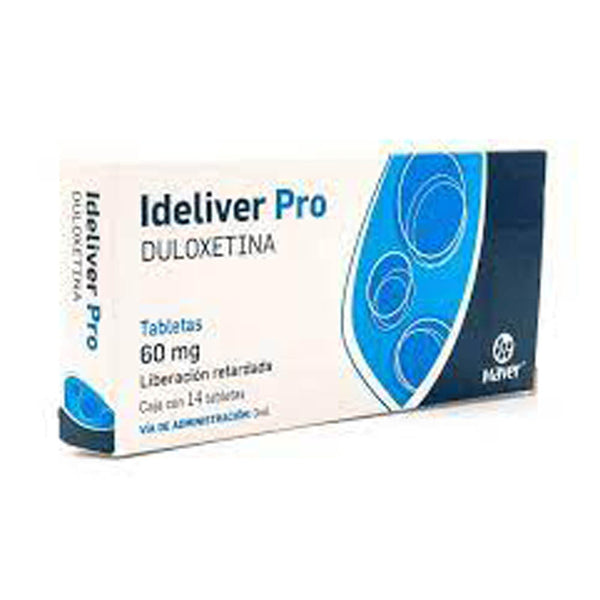 Duloxetina 60mg tabletas con 14 (ideliver pro)