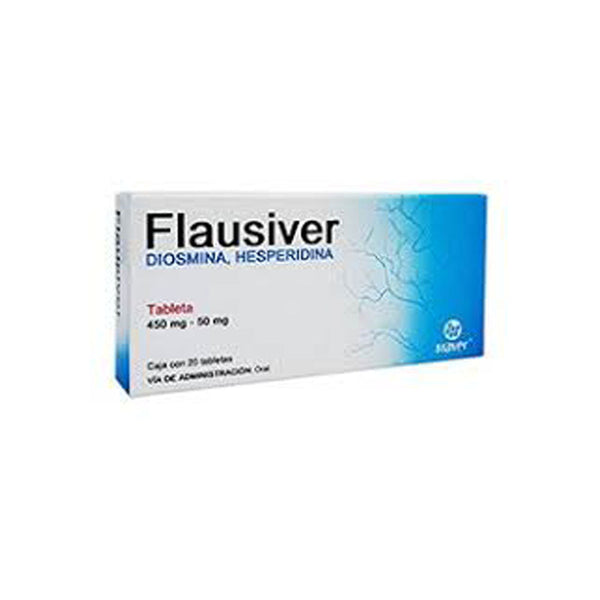Diosmina-heridina 450 mg tabletas con 20 (flausiver)