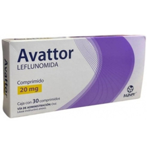 Leflunomida 20 mg tabletas con 30 (avattor)