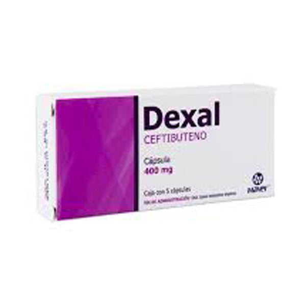 Ceftibuteno 400 mg capsulas con 5 (dexal)