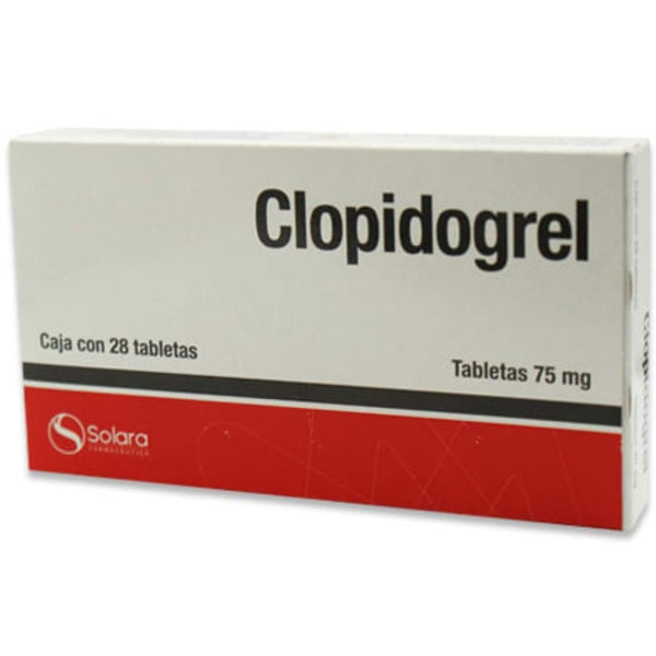 Clopidogrel 75 mg tabletas con 28 (difarmer)