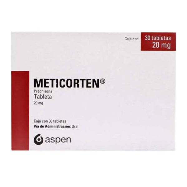 Meticorten 30 tabletas 20mg