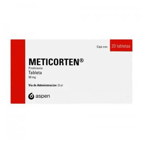 Meticorten 20 tabletas 50mg