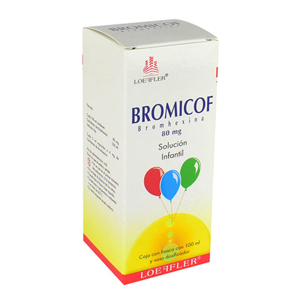 Bromhexina 80 mg solucion infantil 100 ml (bromicof)